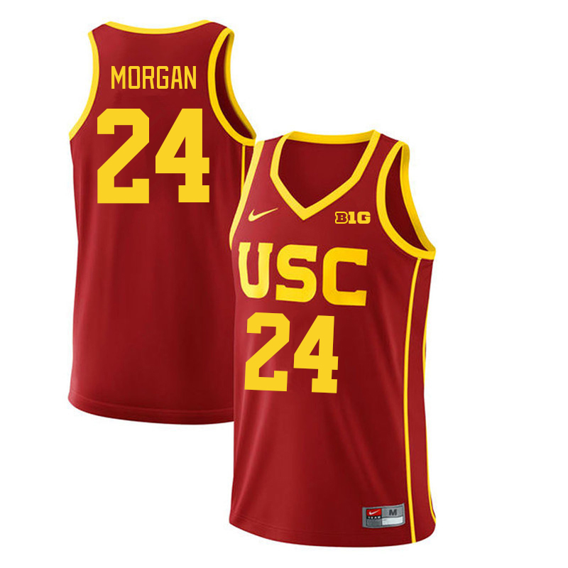 USC Trojans #24 Joshua Morgan Big 10 Conference College Basketball Jerseys Stitched Sale-Cardinal